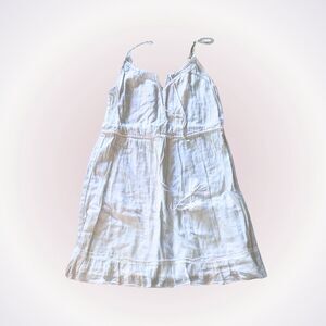 Aerie cream long bohemian adjustable strap dress | Sz XS